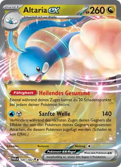 Altaria-ex, Karte 140 aus Paradoxrift