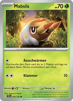 Mabula, Karte 018 aus Gewalten der Zeit
