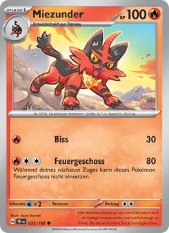 Miezunder, Karte 033 aus Gewalten der Zeit