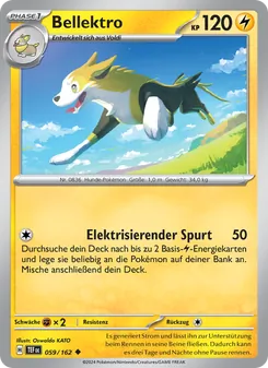 Bellektro, Karte 059 aus Gewalten der Zeit