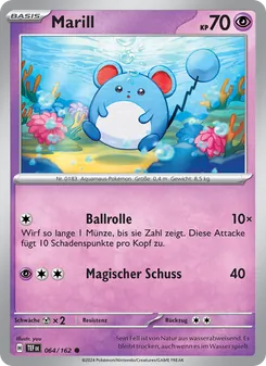 Marill, Karte 064 aus Gewalten der Zeit