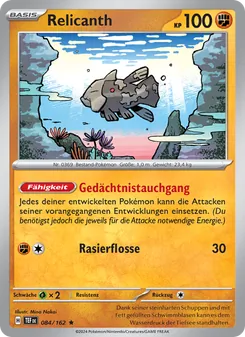 Relicanth, Karte 084 aus Gewalten der Zeit