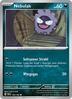 Nebulak, Karte 102 aus Gewalten der Zeit