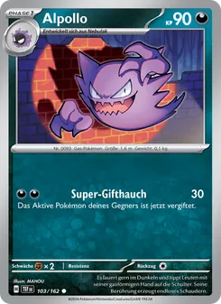 Alpollo, Karte 103 aus Gewalten der Zeit