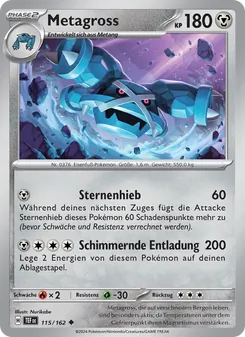 Metagross, Karte 115 aus Gewalten der Zeit