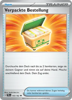 Verpackte Bestellung, Karte 143 aus Gewalten der Zeit