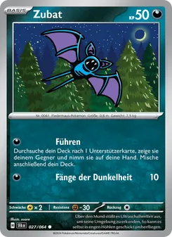 Zubat, Karte 027 aus Nebel der Sagen