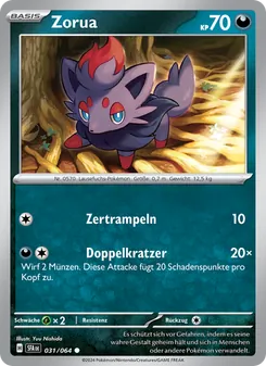 Zorua, Karte 031 aus Nebel der Sagen