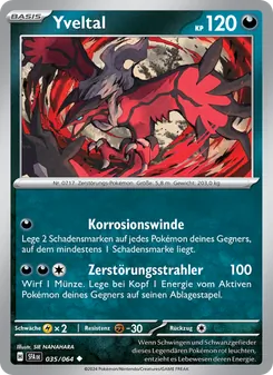 Yveltal, Karte 035 aus Nebel der Sagen
