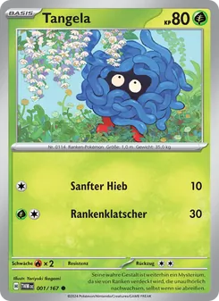 Tangela, Karte 001 aus Maskerade im Zwielicht