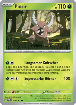 Pinsir, Karte 003 aus Maskerade im Zwielicht