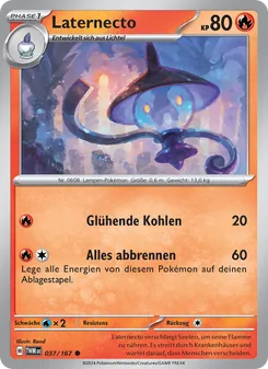 Laternecto, Karte 037 aus Maskerade im Zwielicht