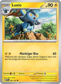 Luxio, Karte 067 aus Maskerade im Zwielicht
