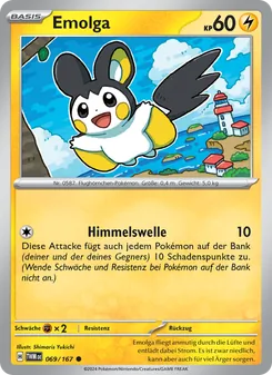 Emolga, Karte 069 aus Maskerade im Zwielicht
