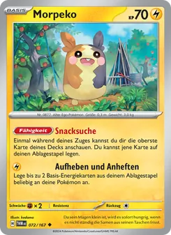 Morpeko, Karte 072 aus Maskerade im Zwielicht