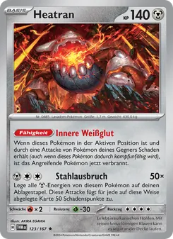 Heatran, Karte 123 aus Maskerade im Zwielicht