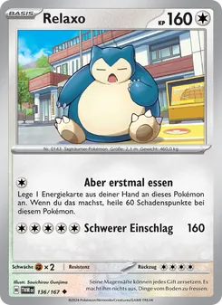 Relaxo, Karte 136 aus Maskerade im Zwielicht