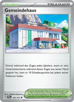 Gemeindehaus, Karte 146 aus Maskerade im Zwielicht
