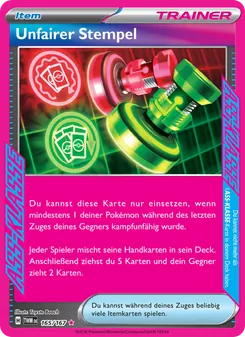 Unfairer Stempel, Karte 165 aus Maskerade im Zwielicht