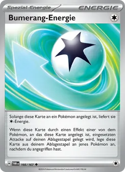 Bumerang-Energie, Karte 166 aus Maskerade im Zwielicht