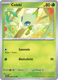 Celebi, Karte 004 aus Stellarkrone