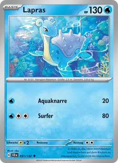 Lapras, Karte 031 aus Stellarkrone