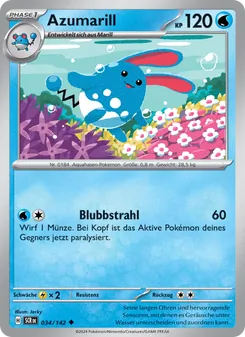 Azumarill, Karte 034 aus Stellarkrone
