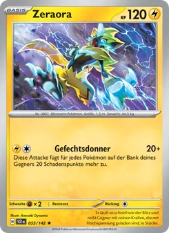 Zeraora, Karte 055 aus Stellarkrone