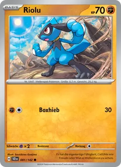 Riolu, Karte 081 aus Stellarkrone