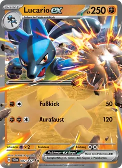 Lucario-ex, Karte 082 aus Stellarkrone