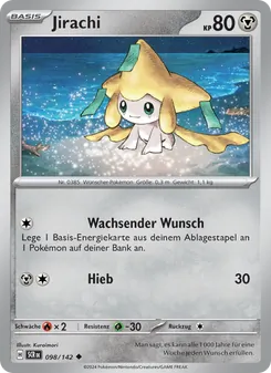 Jirachi, Karte 098 aus Stellarkrone