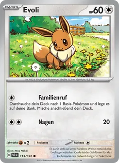 Evoli, Karte 113 aus Stellarkrone