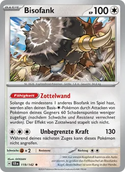 Bisofank, Karte 119 aus Stellarkrone