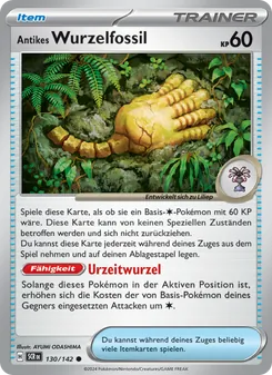 Antikes Wurzelfossil, Karte 130 aus Stellarkrone