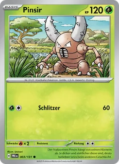 Pinsir, Karte 003 aus Prismatische Entwicklungen