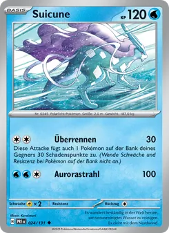 Suicune, Karte 024 aus Prismatische Entwicklungen