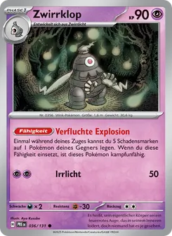Zwirrklop, Karte 036 aus Prismatische Entwicklungen