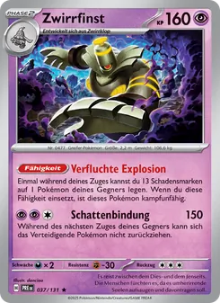 Zwirrfinst, Karte 037 aus Prismatische Entwicklungen