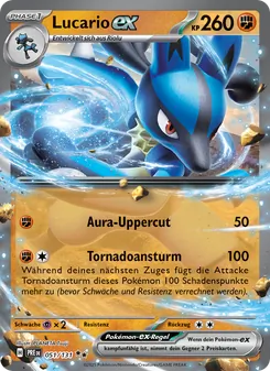 Lucario-ex, Karte 051 aus Prismatische Entwicklungen