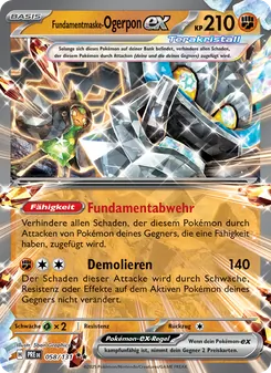 Fundamentmaske-Ogerpon-ex, Karte 058 aus Prismatische Entwicklungen