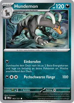 Hundemon, Karte 063 aus Prismatische Entwicklungen