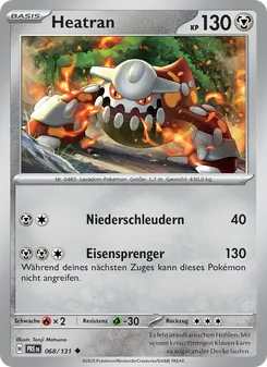 Heatran, Karte 068 aus Prismatische Entwicklungen