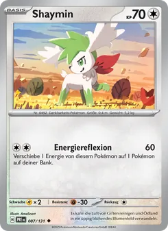 Shaymin, Karte 087 aus Prismatische Entwicklungen