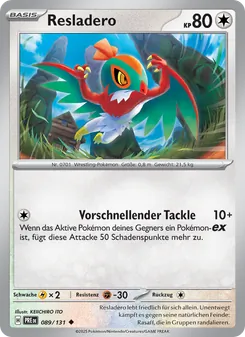 Resladero, Karte 089 aus Prismatische Entwicklungen