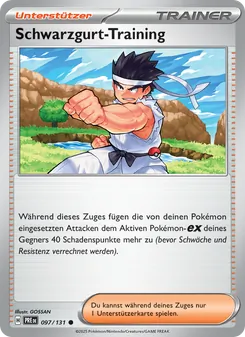 Schwarzgurt-Training, Karte 097 aus Prismatische Entwicklungen