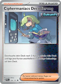 Ciphermaniacs Decodierung, Karte 104 aus Prismatische Entwicklungen