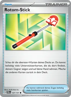Rotom-Stick, Karte 127 aus Prismatische Entwicklungen