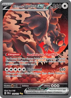 Blutmond-Ursaluna-ex, Karte 168 aus Prismatische Entwicklungen