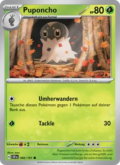 Puponcho, Karte 006 aus Stürmische Funken