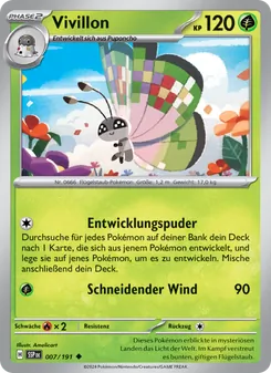 Vivillon, Karte 007 aus Stürmische Funken